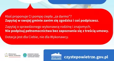 Spotkanie informacyjne dotyczące Programu „Czyste Powietrze” 